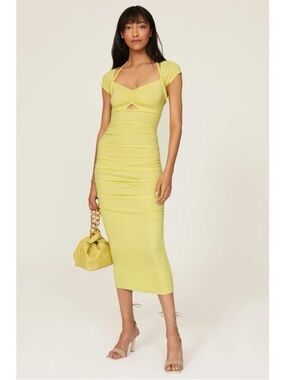 golden yellow dress for graduation Simple Yellow V Neck Prom Dress,Yellow Graduation Dress Y7307 –  Simplepromdress main image 1